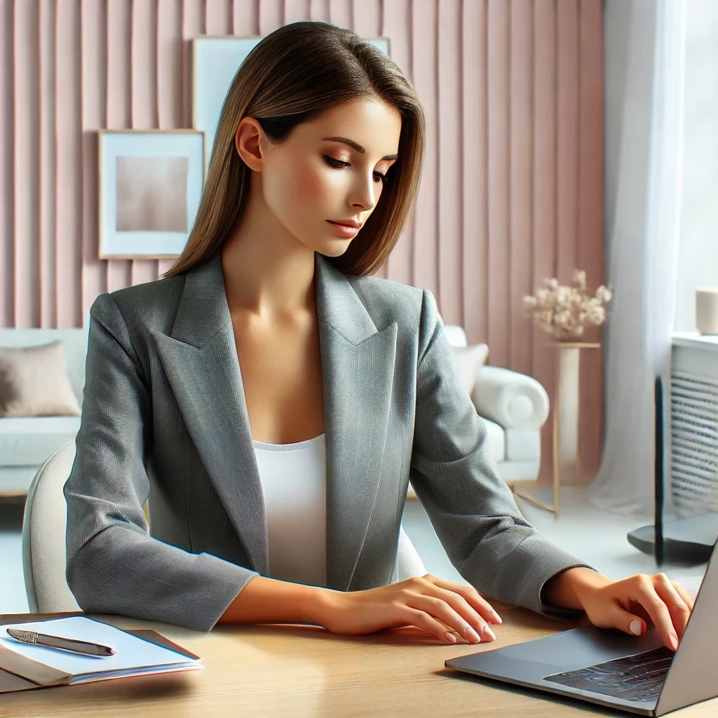 オフィスまたは在宅勤務中にLuminoaを使用しているシーン